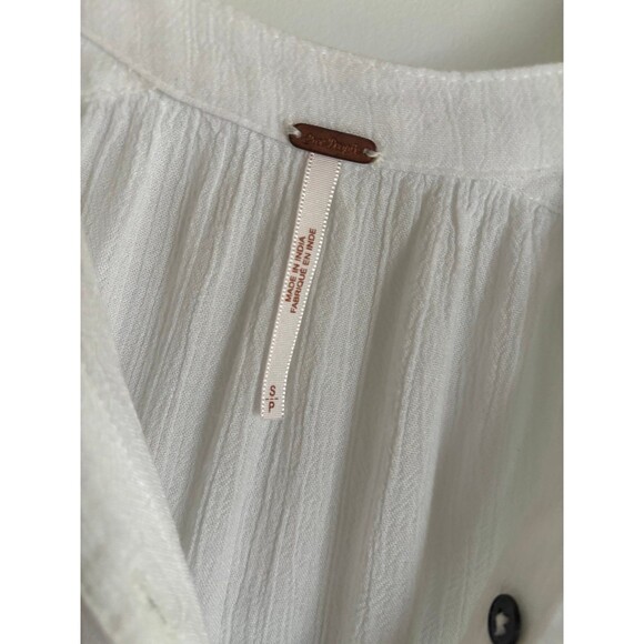Free People Small white hippie floating tunic fall photos READ - Picture 2 of 9